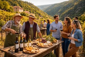 explorez le circuit du ravin et profitez de dégustations de vin gratuites directement chez les vignerons pour une expérience authentique et conviviale.